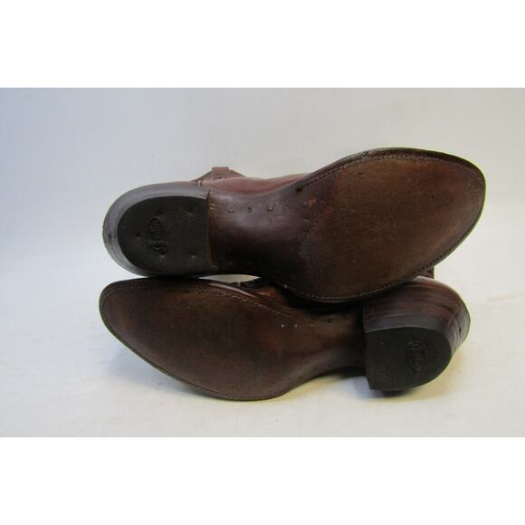 Justin Mens Size 9 E Brown Leather Cowboy Western Boots main image 8